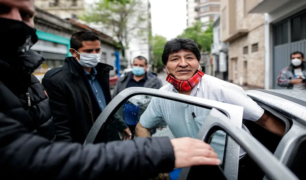 Evo Morales se asiló en Argentina y desde allá se enteró de las acusaciones en su contra en su momento. Foto: EFE Evo Morales se asiló en Argentina y desde allá se enteró de las acusaciones en su contra en su momento. Foto: EFE