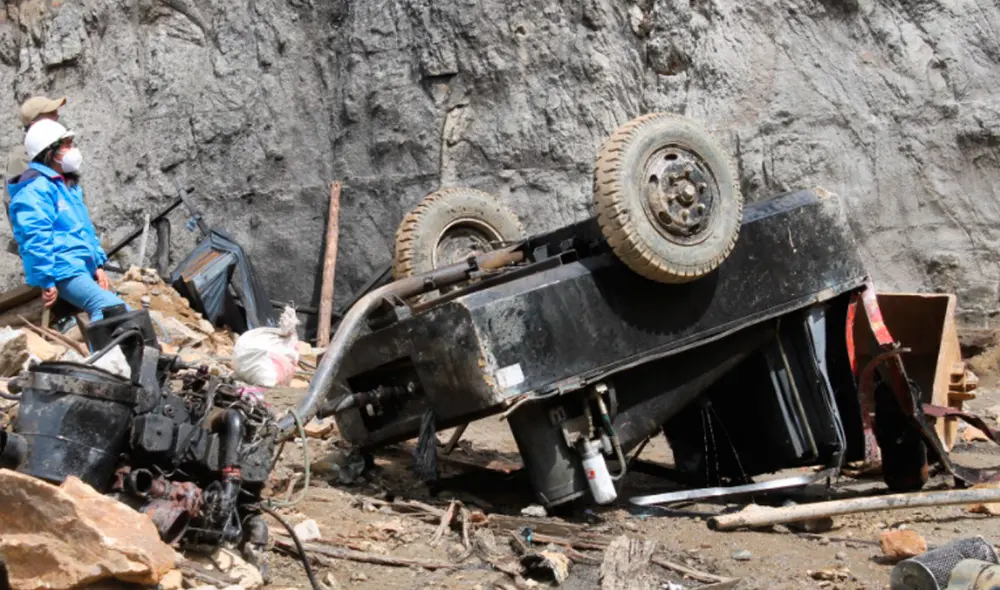 Días antes la Policía intervino seis camiones con minerales. Foto: FEMA Días antes la Policía intervino seis camiones con minerales. Foto: FEMA