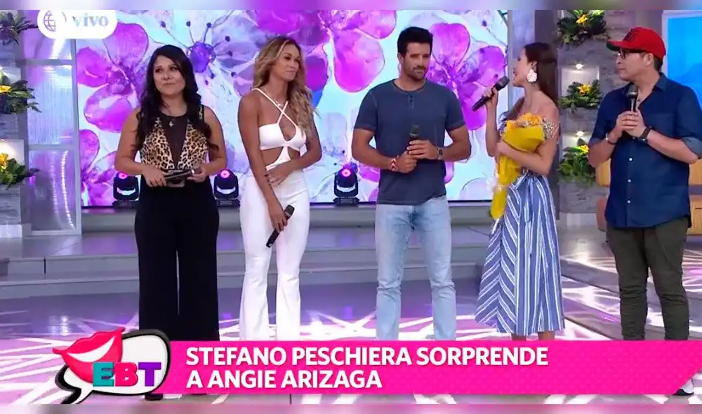 Stefano Peschiera confiesa sus sentimientos sobre Angie Arizaga en vivo [VIDEO]
