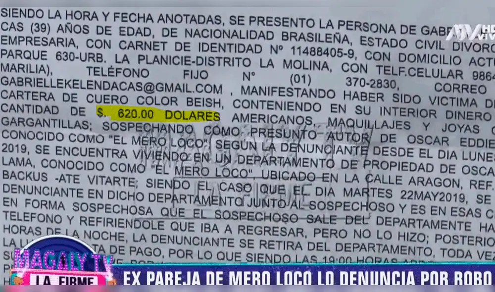 El Mero loco es denunciado por robar dinero y joyas a novia brasilera [VIDEO]