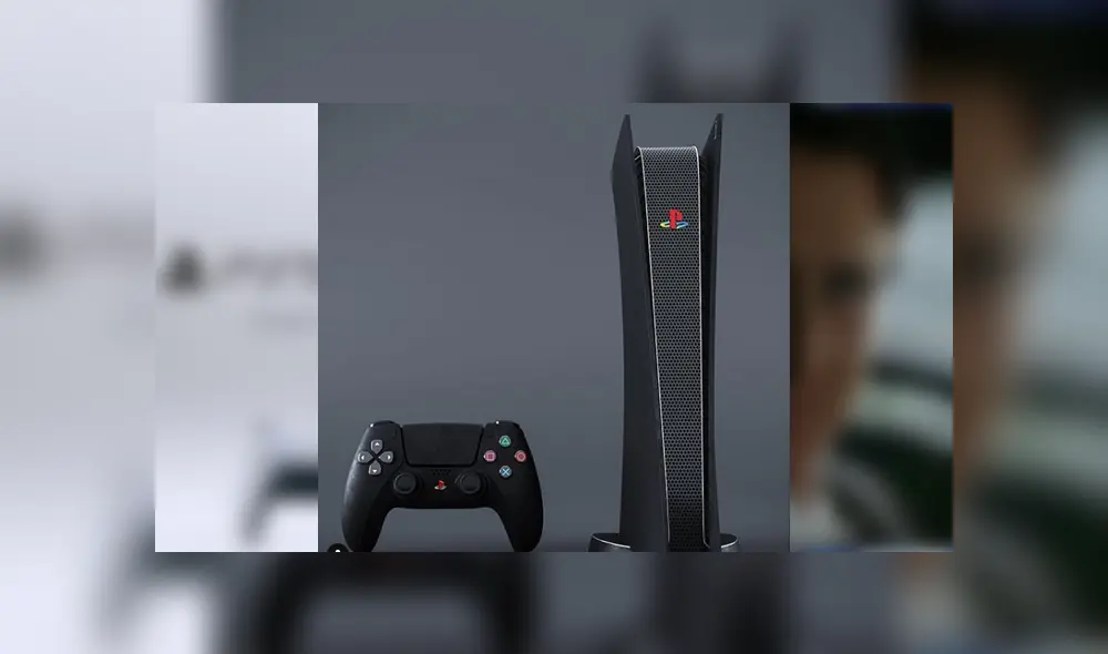 Así luciría la PS5 'oscura', según un diseñador. Foto: Captura.