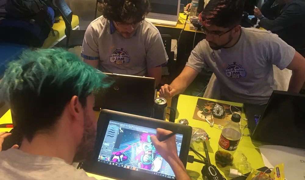 Los equipos solo disponen de 72 horas para crear un nuevo juego. Foto: Global Game Jam Colombia / Facebook Los equipos solo disponen de 72 horas para crear un nuevo juego. Foto: Global Game Jam Colombia / Facebook