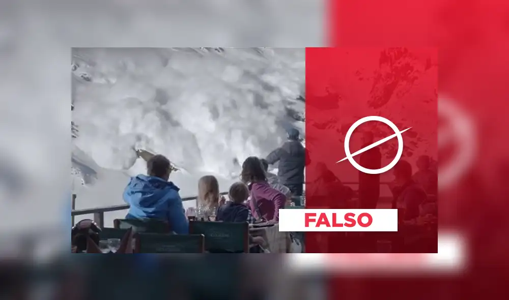 ¿La historia del padre que abandonó a su familia mientras huyen de avalancha es real?