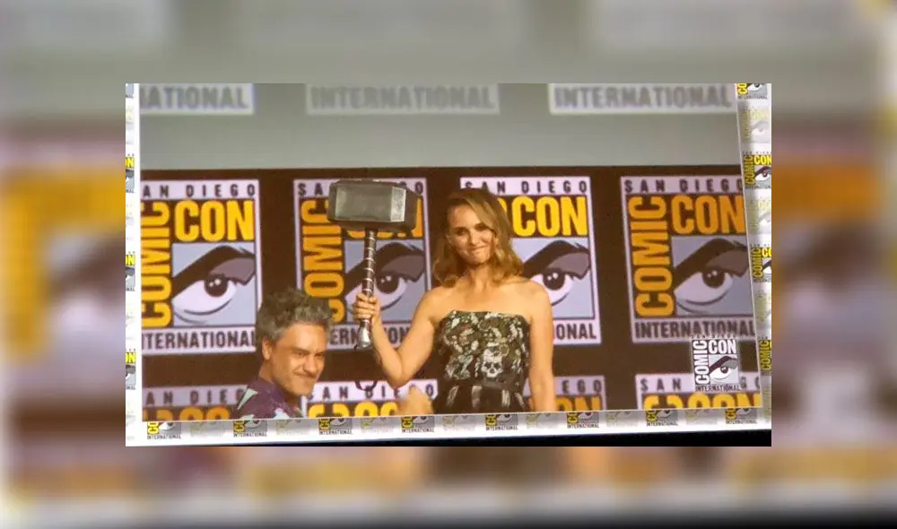 Natalie Portman (Jane Foster) será She-Thor en la Fase 4. Foto: Comic Con.