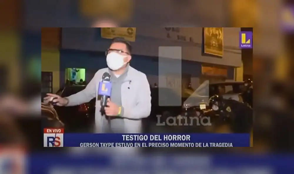 El periodista indicó que no se escucharon disparos ni se percibió el olor por posible uso de gas lacrimógeno. (Captura: Latina)