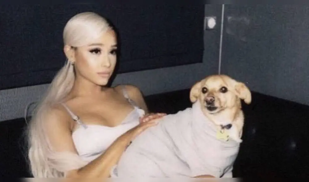 La grabación muestra a una amiga de Ariana Grande sosteniendo una bolsa de regalo con tres globos de temática infantil. (Foto: Instagram)