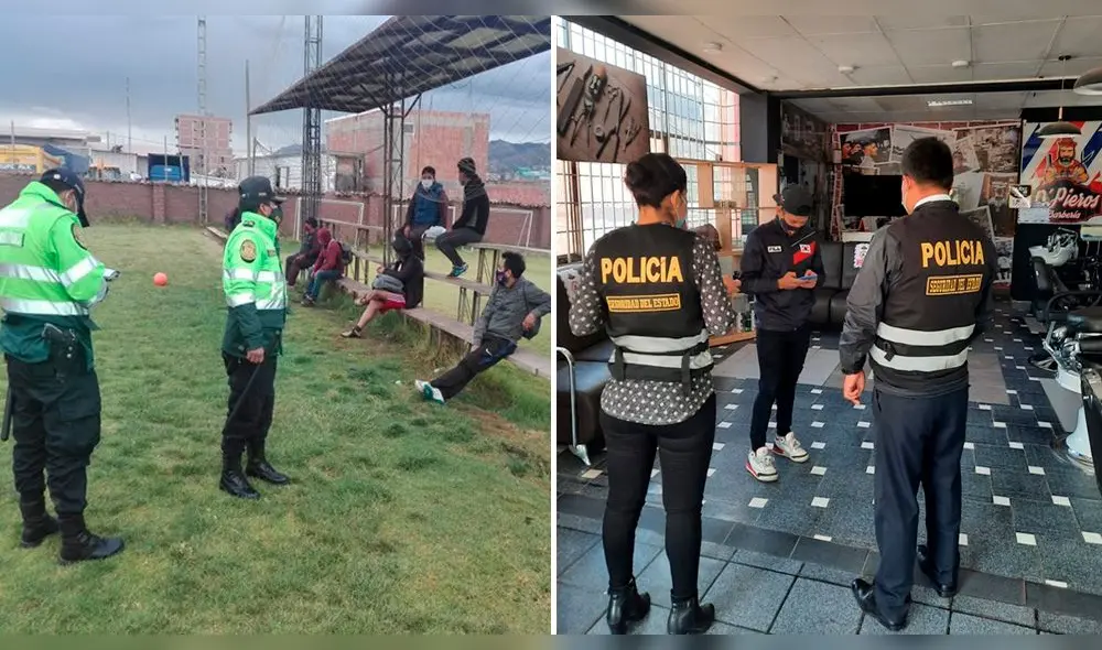 Cusco. La mayoría de los intervenidos en las tres provincias, son jóvenes. Foto: PNP Cusco. La mayoría de los intervenidos en las tres provincias, son jóvenes. Foto: PNP