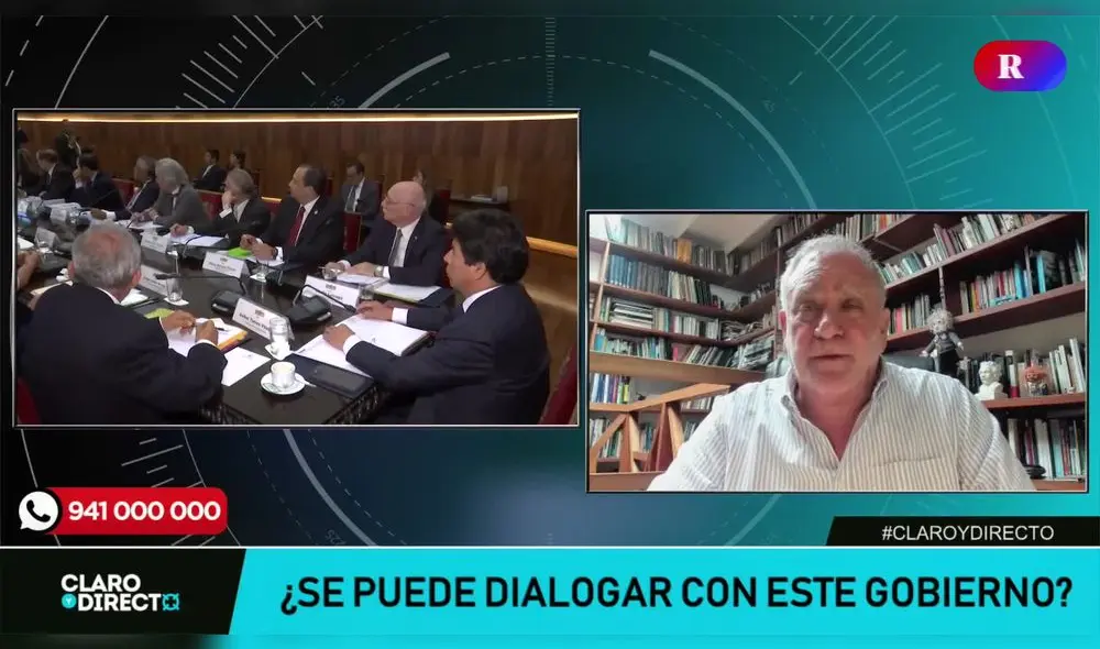 Augusto Álvarez Rodrich en Claro y Directo. Foto: LR+ Augusto Álvarez Rodrich en Claro y Directo. Foto: LR+