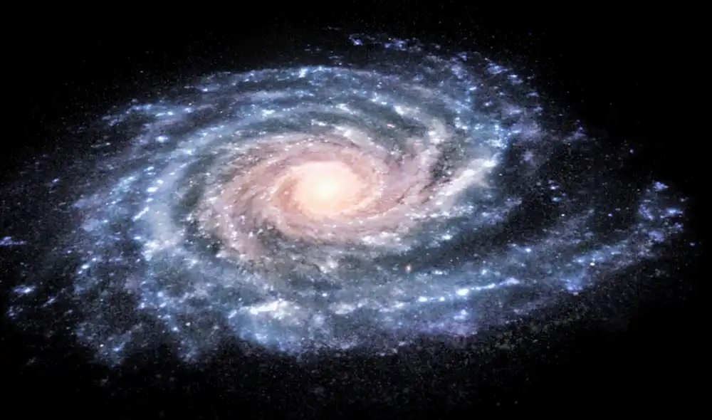 Representación de la Vía Láctea. Foto: ESA Representación de la Vía Láctea. Foto: ESA