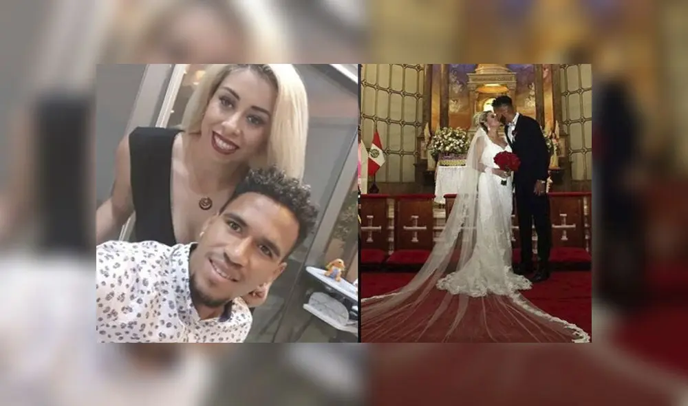 Pedro Gallese junto a su aún esposa, Claudia Díaz.