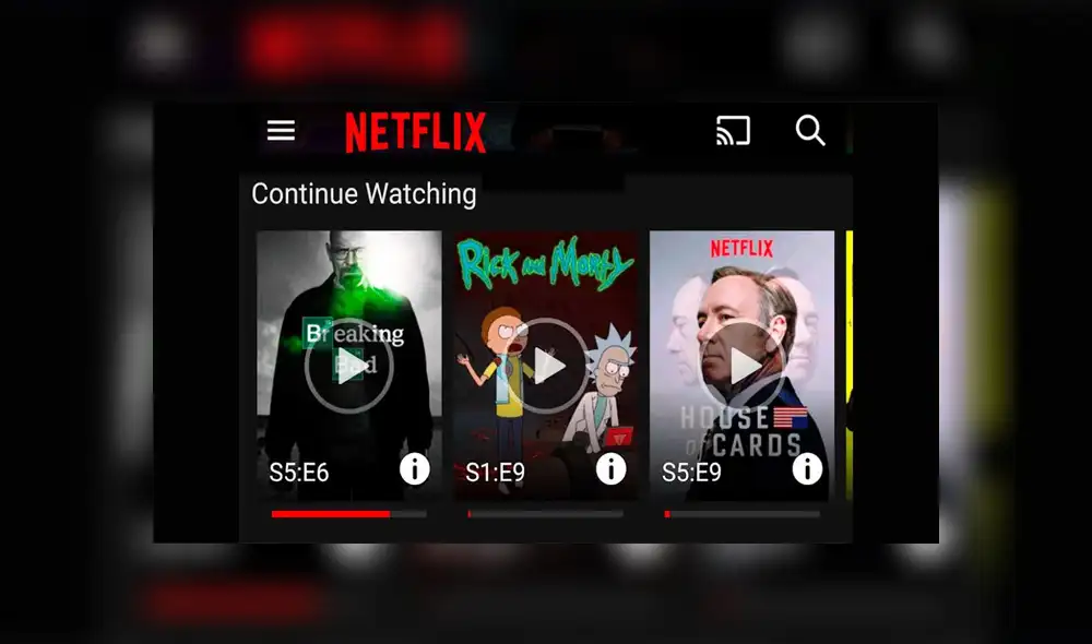 Sigue estos pasos y podrás limpiar el 'Continuar viendo' de tu cuenta de Netflix. Foto: ADSLZone.