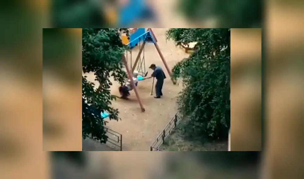 Facebook viral: Anciano columpia a su pareja, se cansa y usa truco para no perder romántico momento [VIDEO]