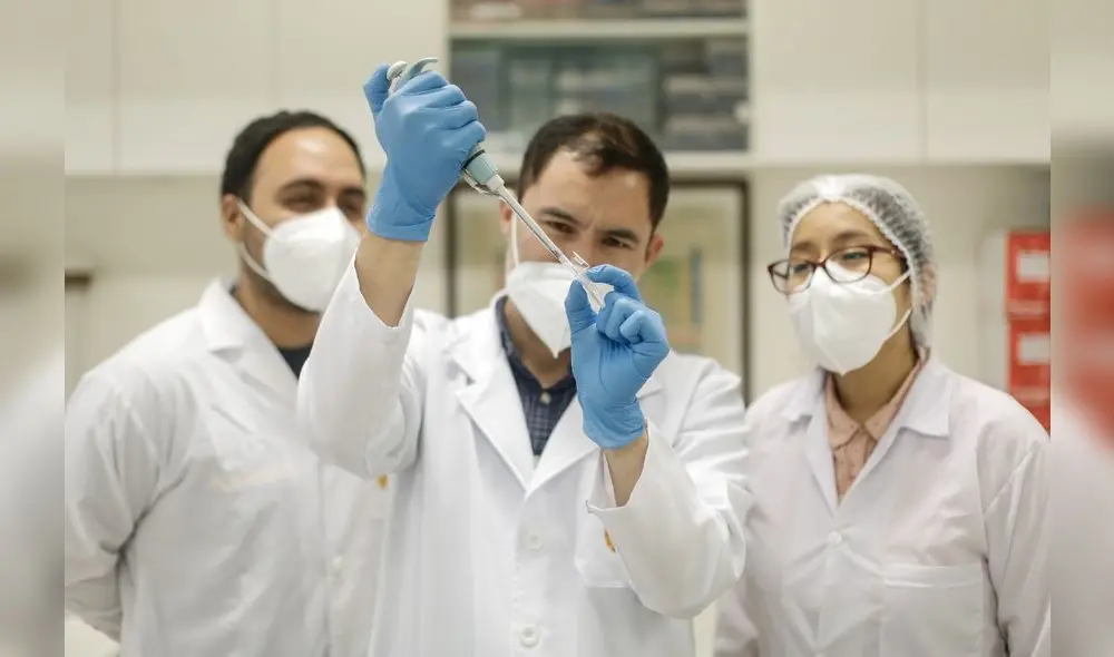 Investigadores Guillermo Salvatierra, Pablo Tsukayama y Janet Huancachoque. Foto: Antonio Melgarejo.