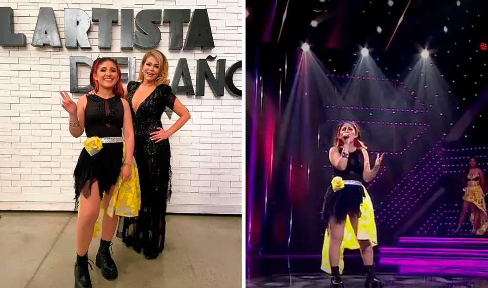 Milena Warthon retó a Estrella Torres en El artista del año. Foto: composición/Instagram/captura de América TV
