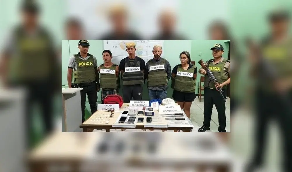 Los intervenidos fueron trasladado al penal Puerto Pizarro.