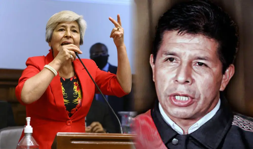 La legisladora dijo haber tenido confianza en Castillo, pero que no se siente decepcionada por el golpe de Estado. Foto: composición LR La legisladora dijo haber tenido confianza en Castillo, pero que no se siente decepcionada por el golpe de Estado. Foto: composición LR