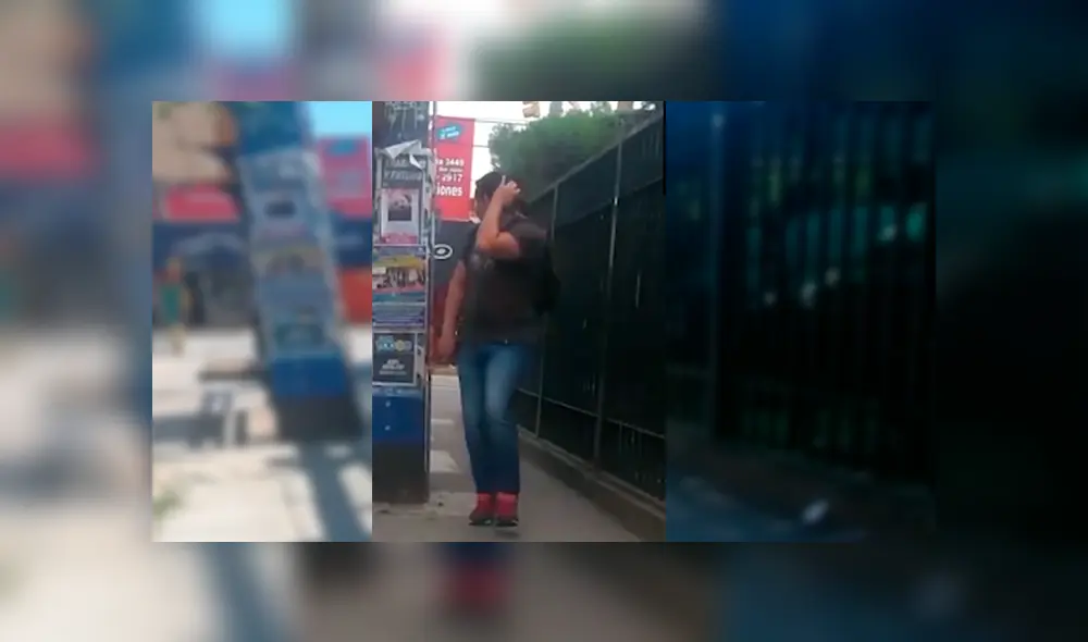 Video es viral en YouTube. Jóvenes captaron la extraña conducta del pájaro con todas las personas desprevenidas que pasaban por un campus universitario