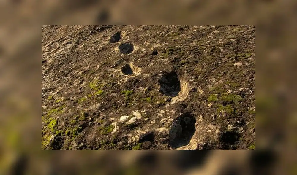 "Huellas del diablo" en el volcán extinto Roccamonfina. Foto: Wikicommons.