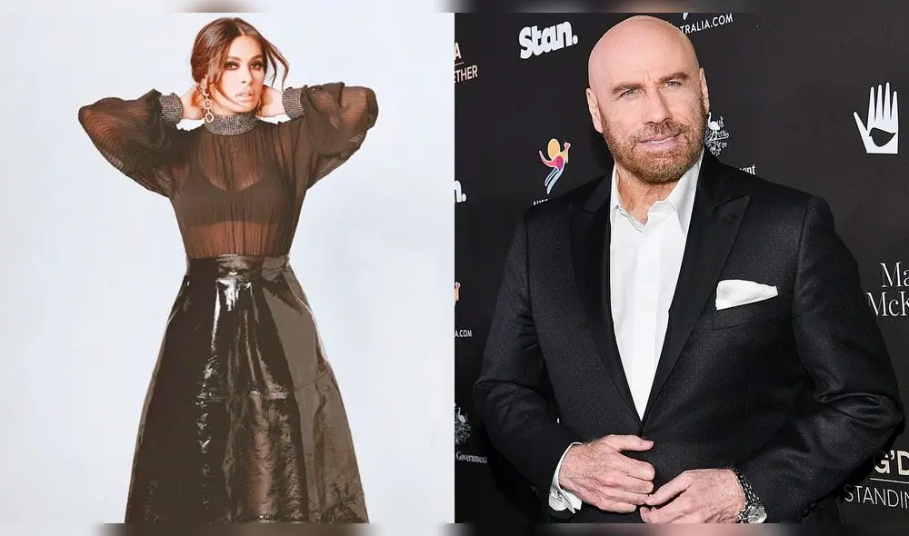 Galilea Montijo se toma selfie con John Travolta. Foto: Instagram