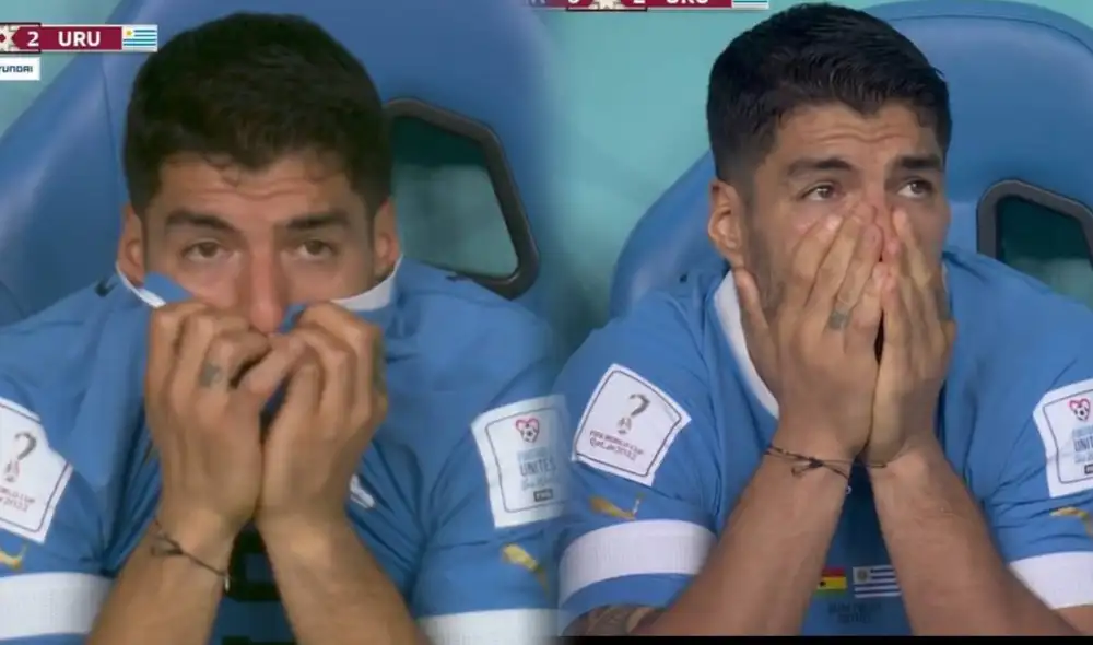 El 'Pistolero' se enteró del gol de la victoria de Corea y rompió en llanto porque estaba quedando fuera del Mundial. Foto: captura DirecTV Sports