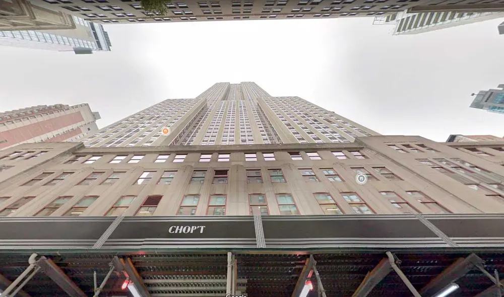 Desliza las imágenes para ver cómo luce el edificio donde se filmó la película King Kong. Foto: captura de Google Maps