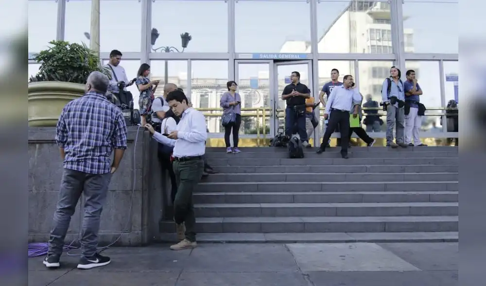 Fiscal  Reynaldo Abia  dirige la reconstrucción del ingreso ilegal a oficinas del Ministerio Público [FOTOS]