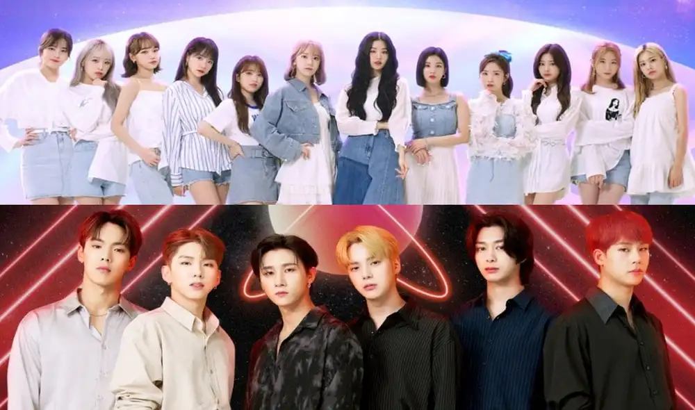 IZ*ONE y MONSTA X en el Universe. Foto: NCsoft IZ*ONE y MONSTA X en el Universe. Foto: NCsoft