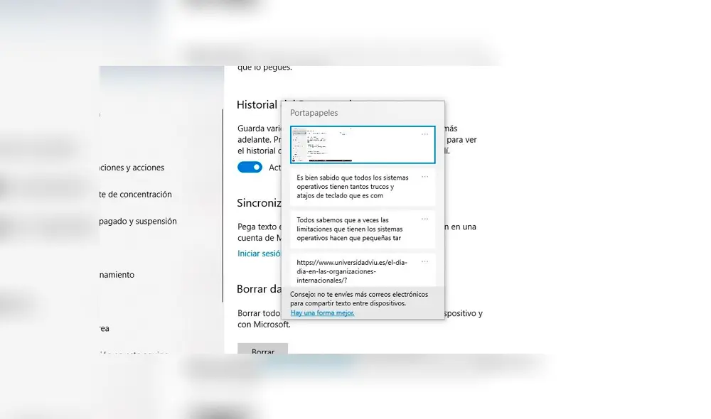 Está disponible solo en Windows 10. Imagen: Muy Computer.