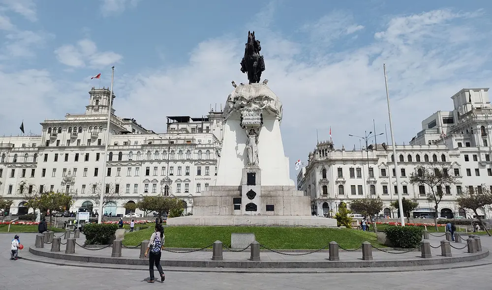 Plaza San Martín con la cámara del Moto G9 Plus. Foto: Edson Henriquez. Plaza San Martín con la cámara del Moto G9 Plus. Foto: Edson Henriquez.