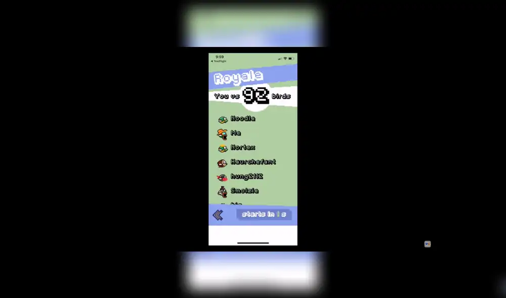 Flappy Royale: Flappy Bird contra 99 personas en una carrera a muerte.