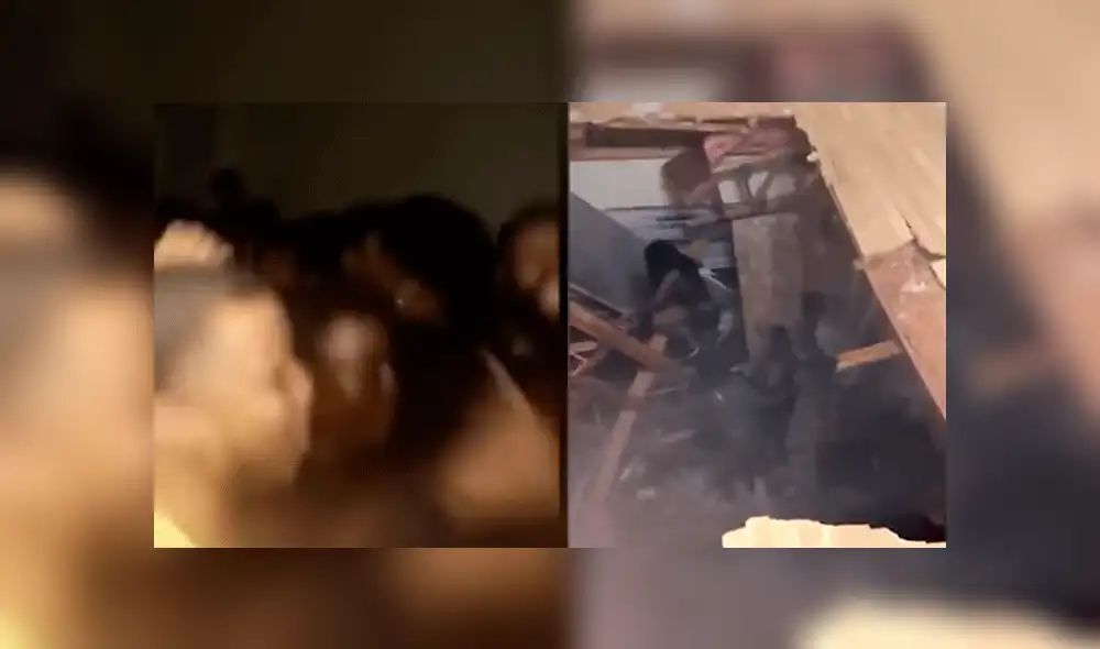 YouTube: Vivienda colapsa debido a una fiesta que se salió de control [VIDEO]