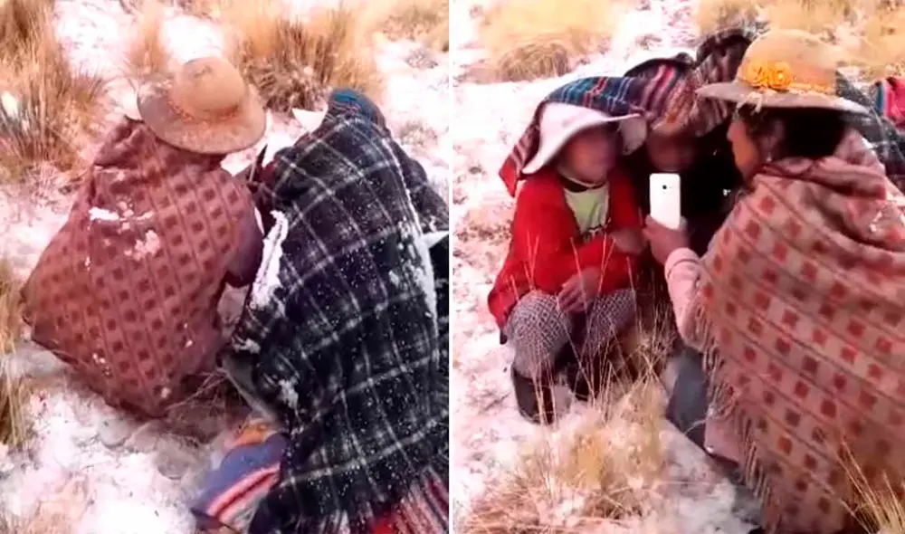 Madre de familia se las ingenió para proteger a sus hijos con unas mantas. Foto: Radio Onda Azul. Madre de familia se las ingenió para proteger a sus hijos con unas mantas. Foto: Radio Onda Azul.