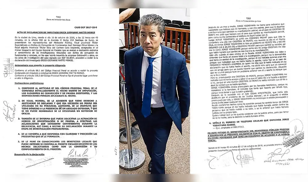 Dos testigos acusan a Jorge Yoshiyama de amenazarlos