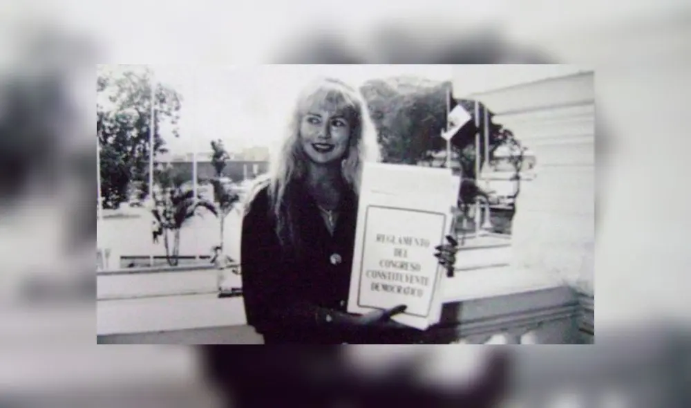 Susy Díaz comparte foto de su pasado como congresista y usuarios le hacen peculiar pedido