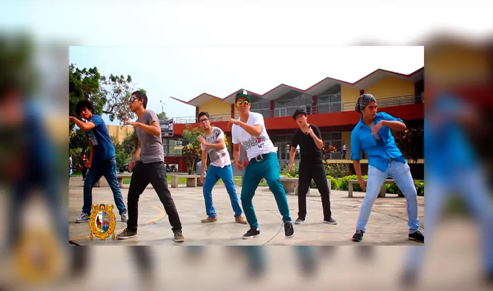 Video es viral en Facebook. Aprovechando el ‘almuerzo especial’, varios alumnos de la UNMSM volvieron tendencia el pegajoso ‘reggaetón del gusano’. Foto: Captura.