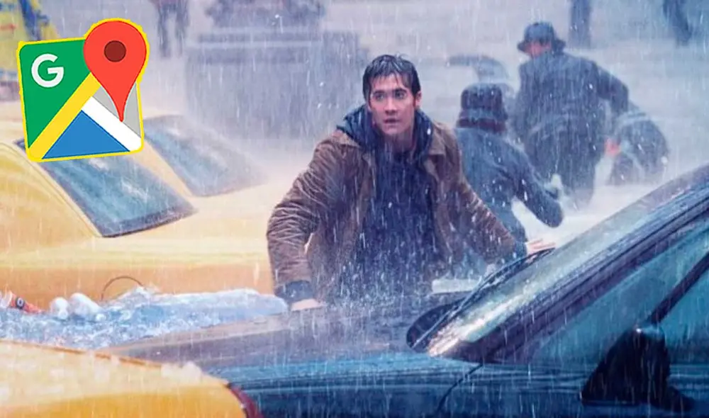 Desliza las imágenes para ver cómo luce una de las locaciones mostradas en la cinta El día después de mañana. Foto: captura de Google Maps