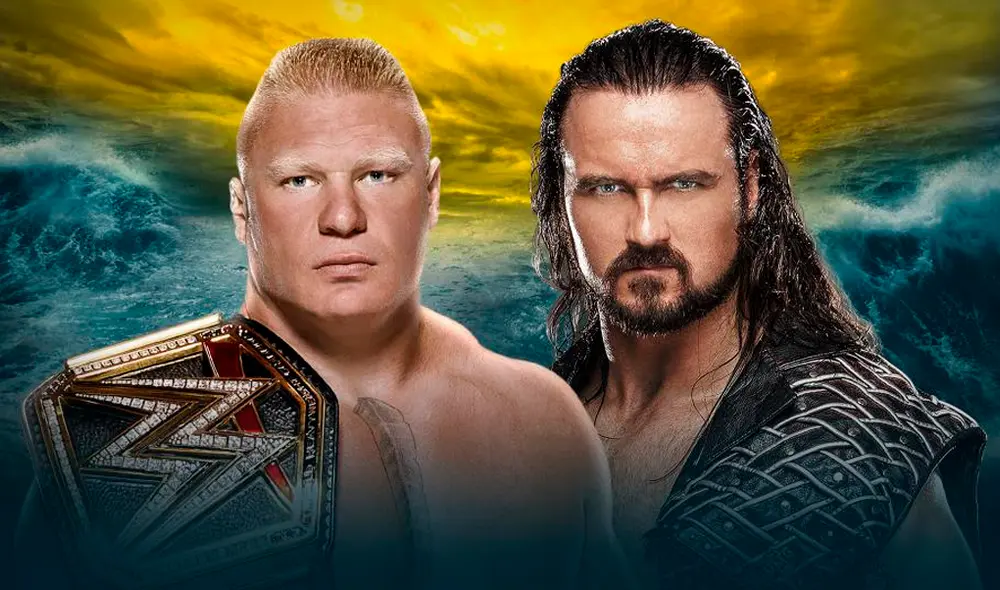 Brock Lesnar vs. Drew McIntyre en WWE WrestleMania 36. Foto: WWE