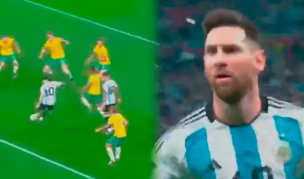 Lionel Messi abrió el marcador para la Albiceleste. Foto: composición LR/DSports Lionel Messi abrió el marcador para la Albiceleste. Foto: composición LR/DSports