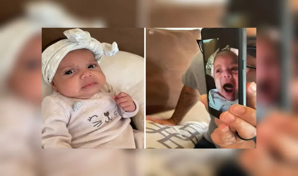 Desliza para descubrir la insólita reacción de una bebé al verse a sí misma llorando en video. Foto: Captura.