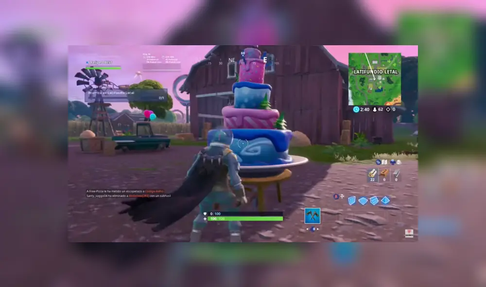 Descubre dónde están los pasteles de cumpleaños por el evento de segundo aniversario de Fortnite. Reclama las recompensas bailando delante de los mismos. Descubre dónde están los pasteles de cumpleaños por el evento de segundo aniversario de Fortnite. Reclama las recompensas bailando delante de los mismos.