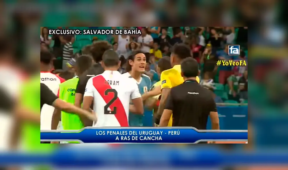 Edinson Cavani felicitó a la selección peruana tras quedar fuera de la Copa América 2019.