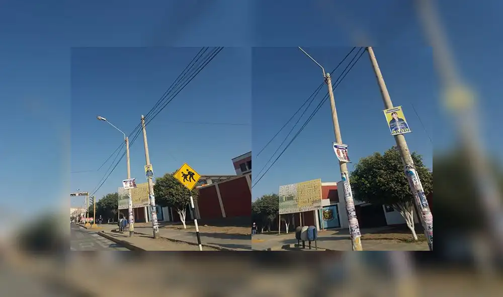 #YoDenuncio: candidatos a la alcaldía usan postes para colocar propaganda