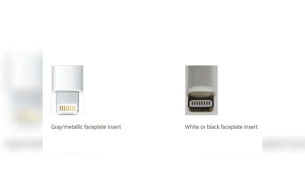 Desliza para ver las diferencias entre un cargador original de uno falso. Foto: Apple.