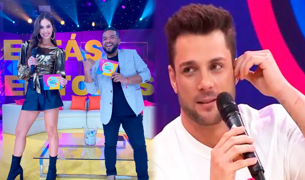 El ex chico reality se reencontró en vivo con 'Choca' Mandros y Natalie Vértiz. Foto: Instagram / captura América TV