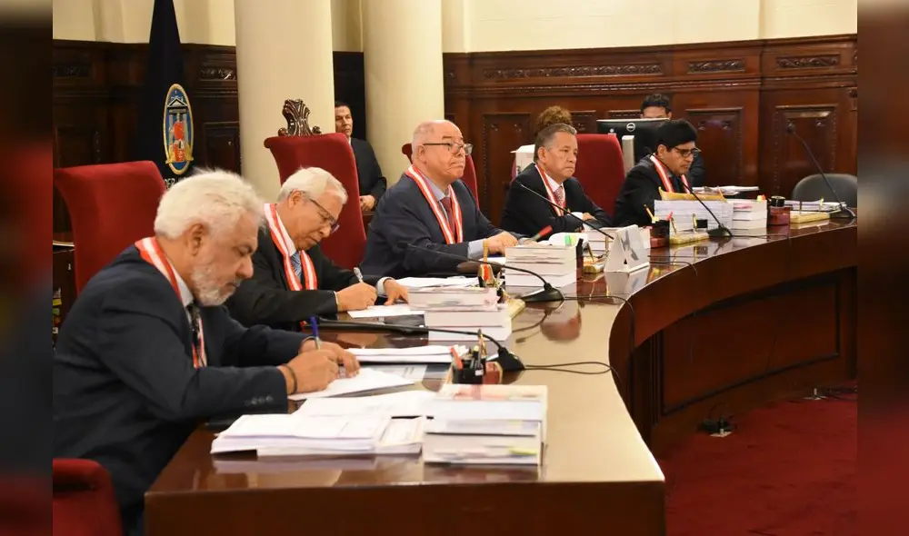 Colegiado de la Sala Penal Permanente de la Corte Suprema del Poder Judicial. Foto: Twitter PJ.