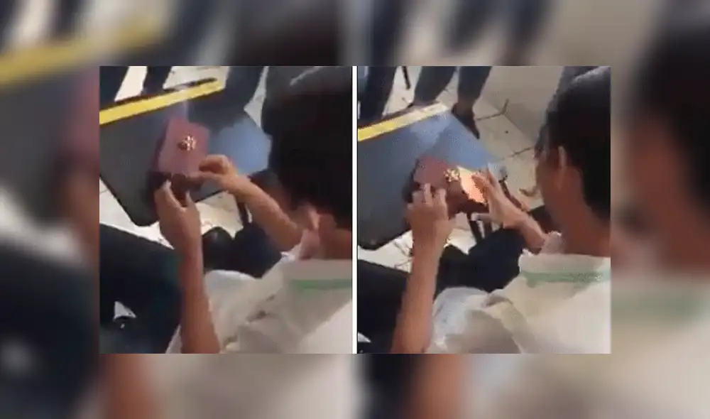 Facebook: alumnos reúnen dinero y le regalan un celular nuevo a su compañero [VIDEO]