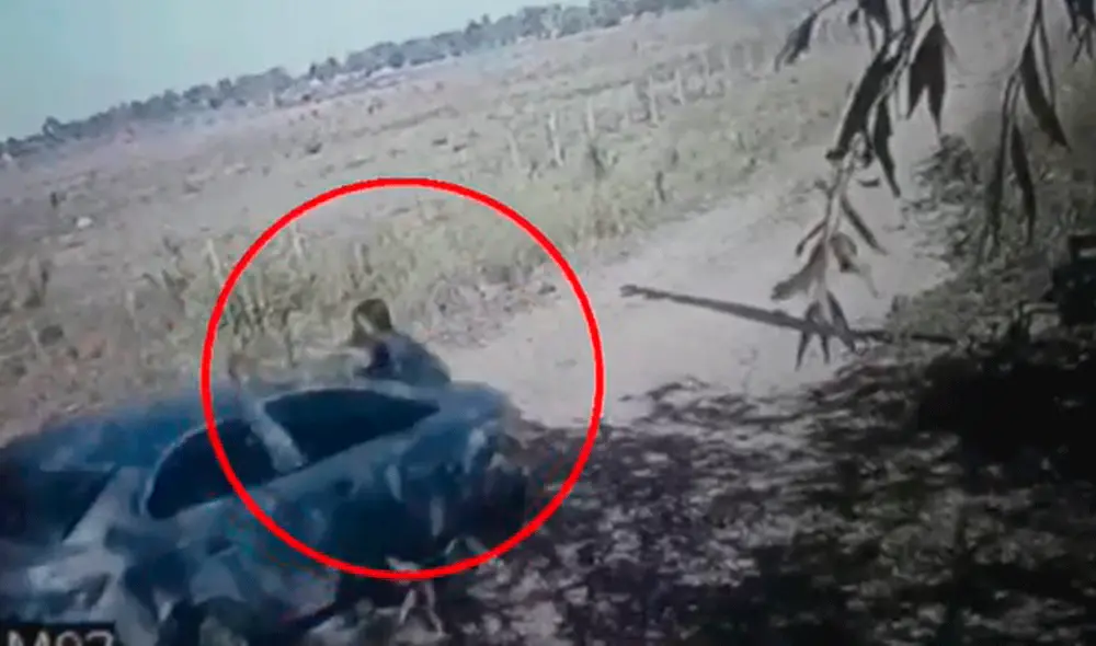 Brenda Renzulli le pidió al hombre que disminuyera la velocidad porque sus hijos jugaban en la vereda. Foto: captura de TodoNoticias Brenda Renzulli le pidió al hombre que disminuyera la velocidad porque sus hijos jugaban en la vereda. Foto: captura de TodoNoticias