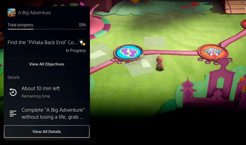 Paneles de información y pistas. Foto: Sony