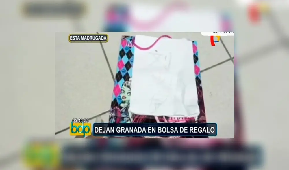 Dejan granada dentro de bolsa de regalo en un chifa de Cercado [VIDEO]