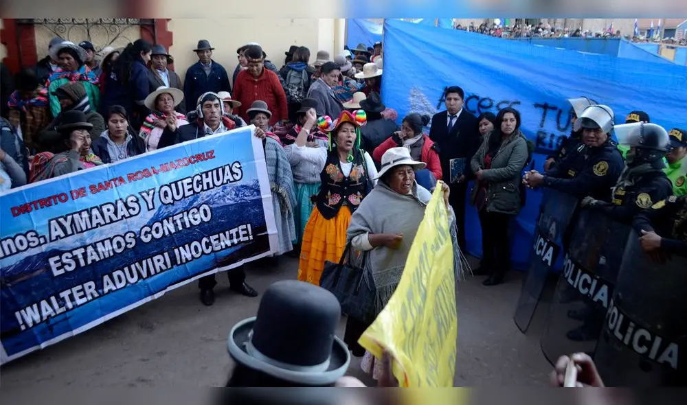 En Puno protestan por captura de Aduviri